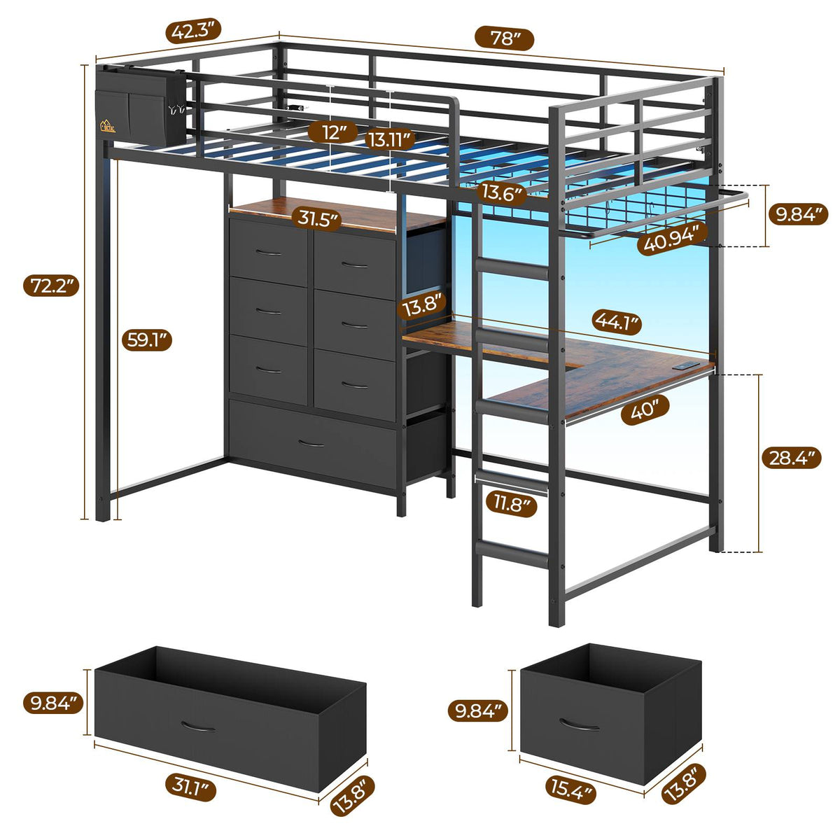 2 person desk